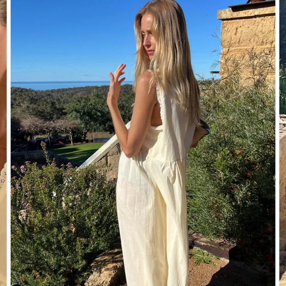 Laneway the label vintage cotton gown in butter yellow - Picture 2 of 6